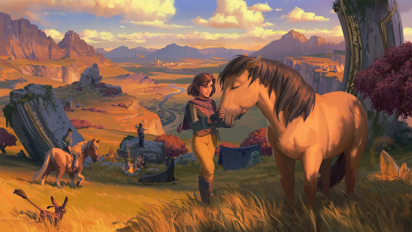 Palia landscape and characters